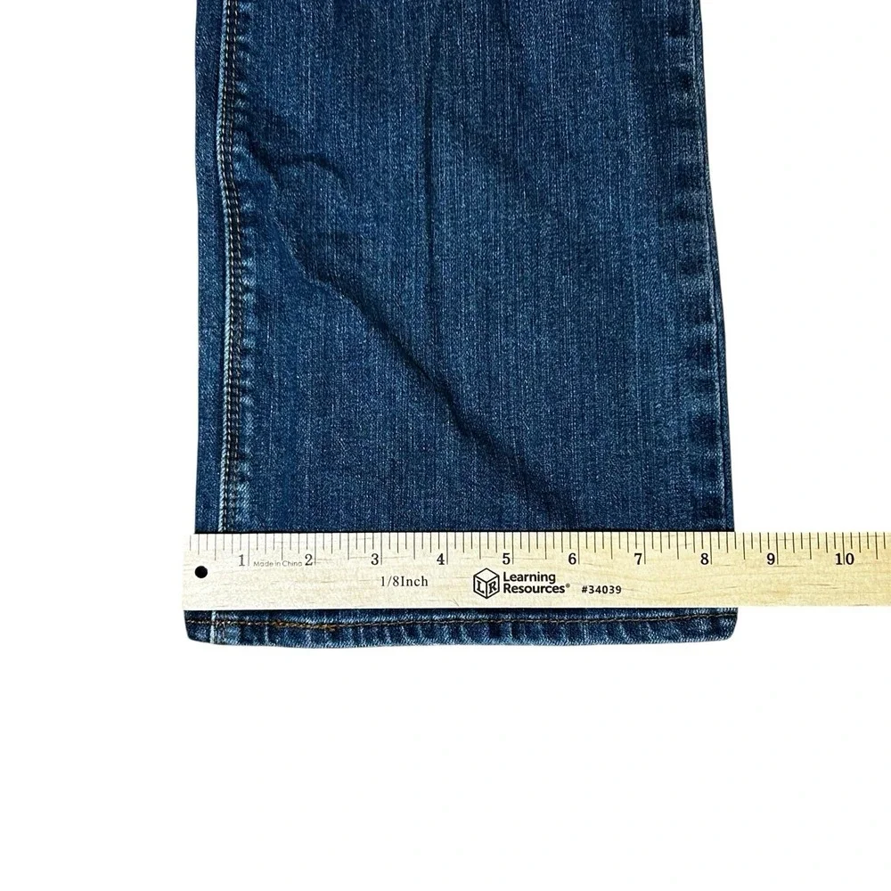 Levis 525 Womens Size 6M Blue Denim Jeans Bootcut With Back Button Pockets - Picture 6 of 8